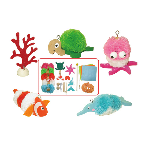 Kaper Kidz - DIY Crafts - Fish Pom Pom Set