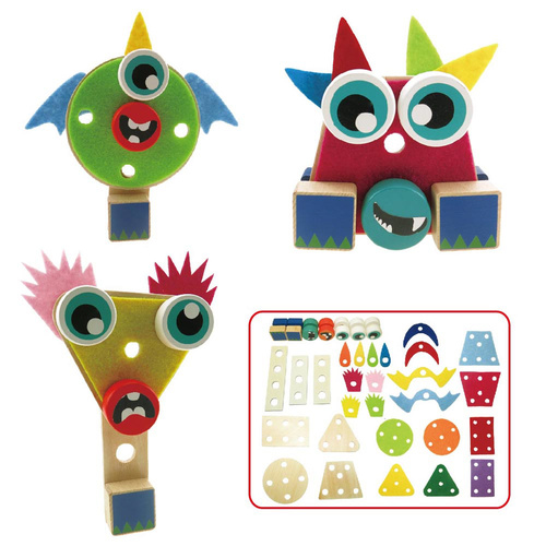 Kaper Kidz - Wooden/Felt Construction Set - Aliens