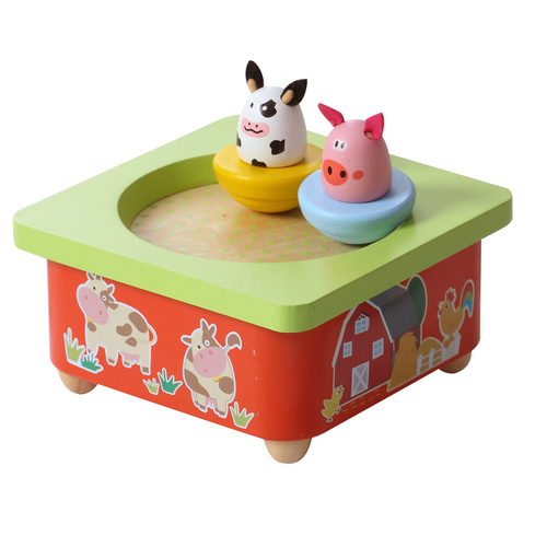 Kaper Kidz - Wooden Musical Box - Farm Animals