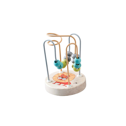 Calm & Breezy - Wooden Jungle Animal Bead Maze - Lion