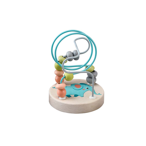 Calm & Breezy - Wooden Jungle Animal Bead Maze - Elephant