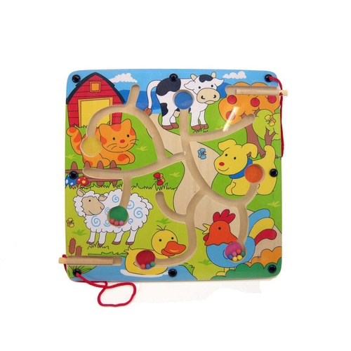 Kaper Kidz - Wooden Farm Magnetic Maze