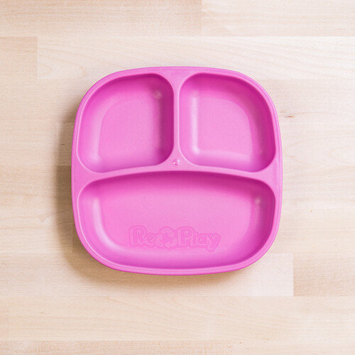 Re-Play Divided Plate - Bright Pink