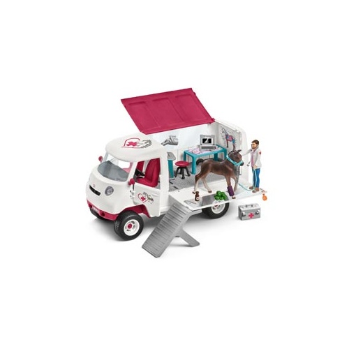 Schleich Mobile Vet with Hanoverian Foal SC42370