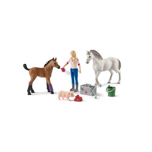 Schleich Vet Visiting Mare and Foal SC42486
