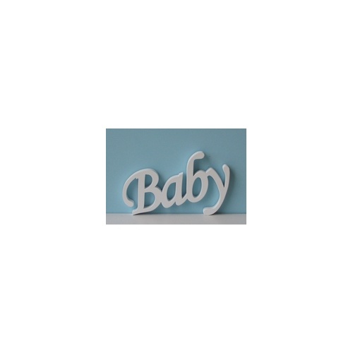 Wooden Script Word Baby