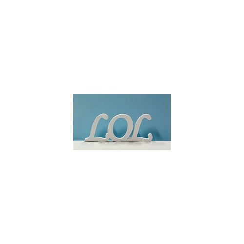 Wooden Inspirational Script Word - LOL