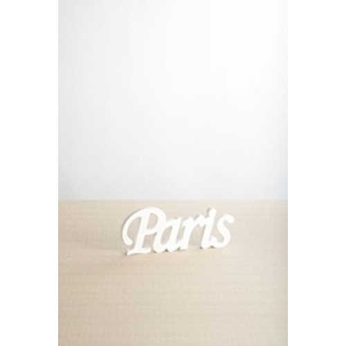 Wooden Inspirational Script Word - Paris